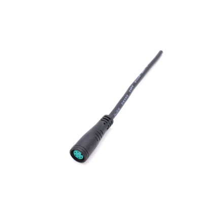 Kabel-Verbindungsstück-Schwarzes M8 6 PVCs wasserdichter Gebrauch Pin IP65 Ebike