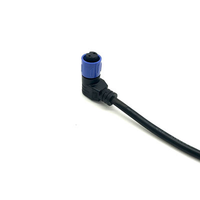 Nylon-M12 männlich-weibliches Verbindungsstück L90 multi Pin Electric Customized Length