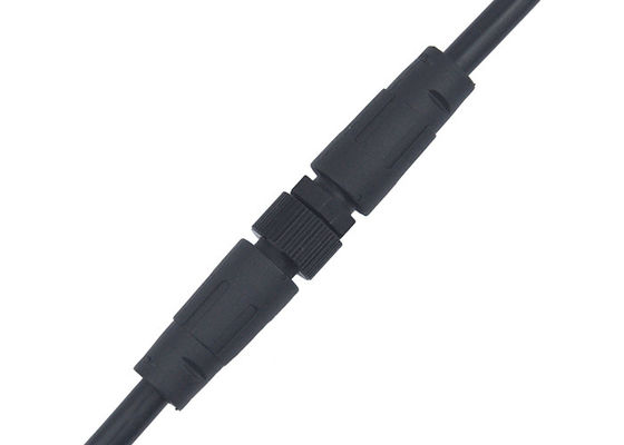 Männlich-weibliche M12 imprägniern Verbindungsstück-elektrischer Draht IP67 24AWG 3 Pin-langlebiges Gut