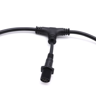 Schwarze Art wasserdichter Kabel-Gebrauch CCC PVCs T des Verbindungsstück-M16 IP67 bestätigte