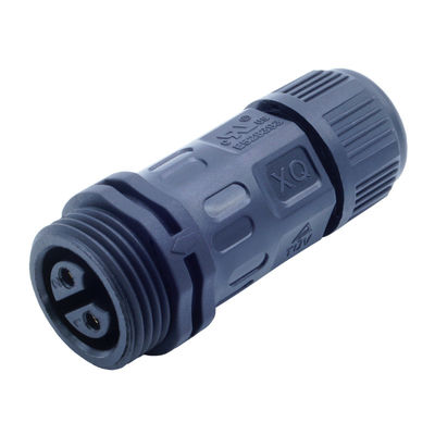 Männliche Rückseite Montage Socket M20 2-4 Pin Schraubtyp Wasserdichte LED IP67 Steckverbinder