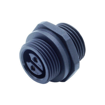 Männliche Rückseite Montage Socket M20 2-4 Pin Schraubtyp Wasserdichte LED IP67 Steckverbinder