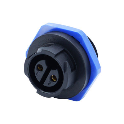 Männliche Rückseite Montage Steckdose M20 Selbstverriegelung Wasserdichte LED IP67 Steckverbinder