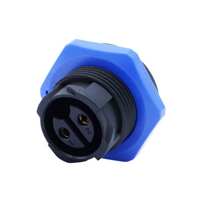 Männliche Rückseite Montage Steckdose M20 Selbstverriegelung Wasserdichte LED IP67 Steckverbinder
