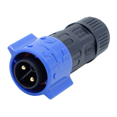 Männliche Rückseite Montage Steckdose M20 Selbstverriegelung Wasserdichte LED IP67 Steckverbinder