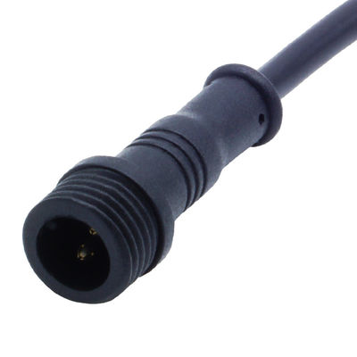 PA66 Schraubentyp Wasserdichtes Steckverbinder M12 Ellenbogenkopf für elektrische Energie IP68