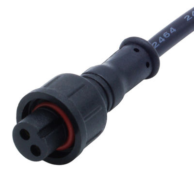 PA66 Schraubentyp Wasserdichtes Steckverbinder M12 Ellenbogenkopf für elektrische Energie IP68