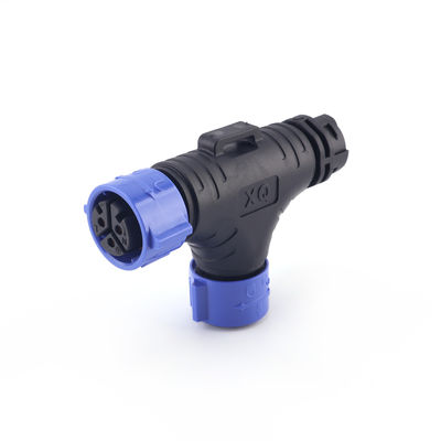 Factory Price IP67 High Voltage M25 Outdoor LED Plug Slef-locking T Type Tee Waterproof Cable Connector